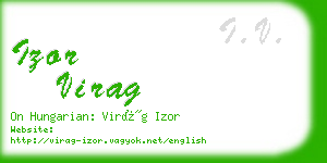 izor virag business card